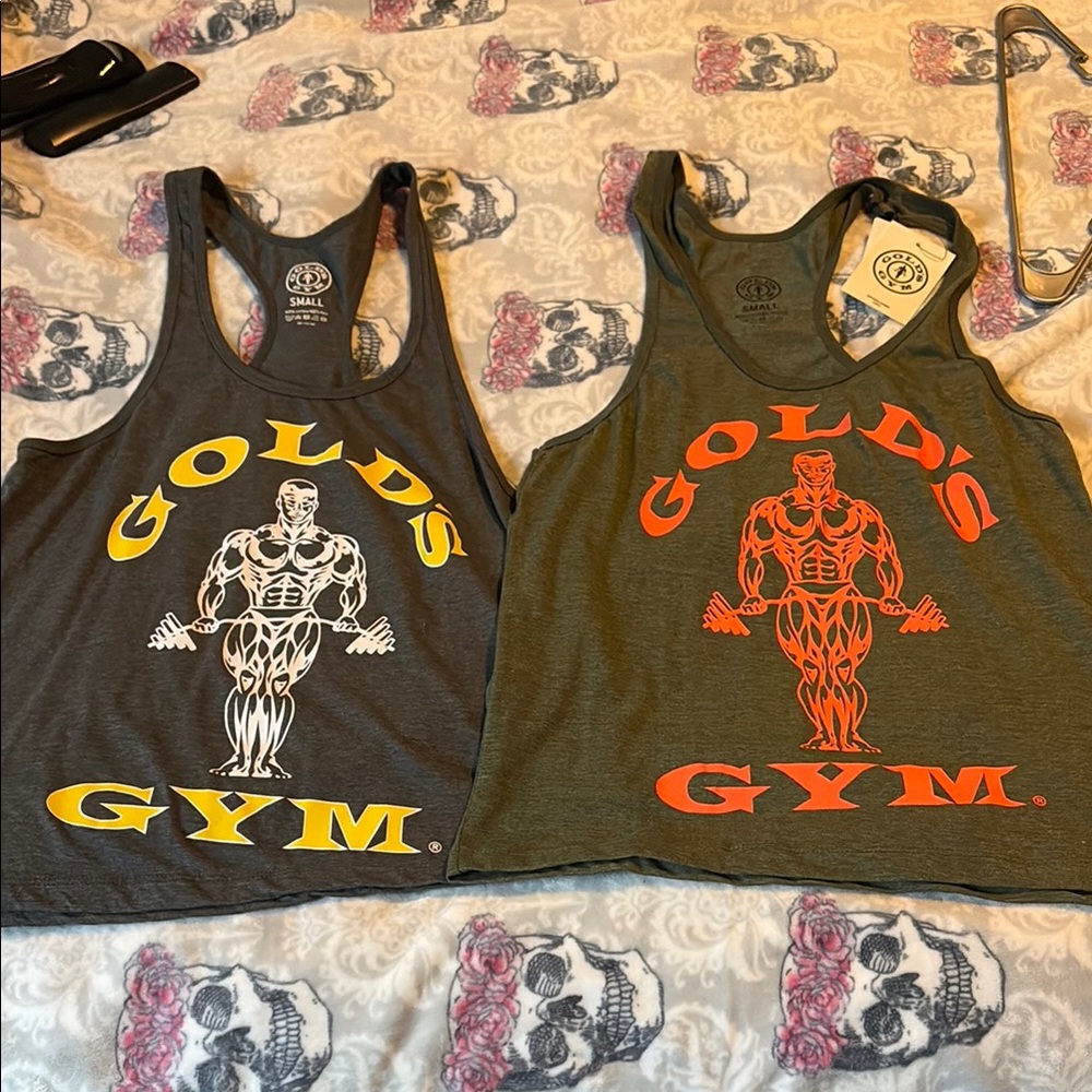 Gold's Gym Tank Tops in Gray and Olive